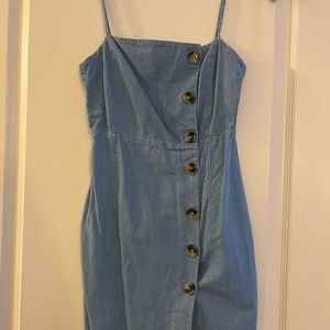 Topshop Blue Jean Dress